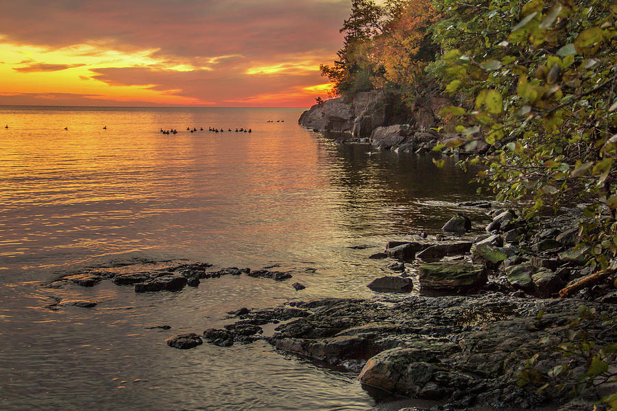 Lake Superior sunrise Photograph by Tom Bergerson - Fine Art America