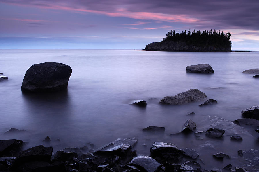 Landscape Photograph - Lake Superior Twilight by Eric Foltz