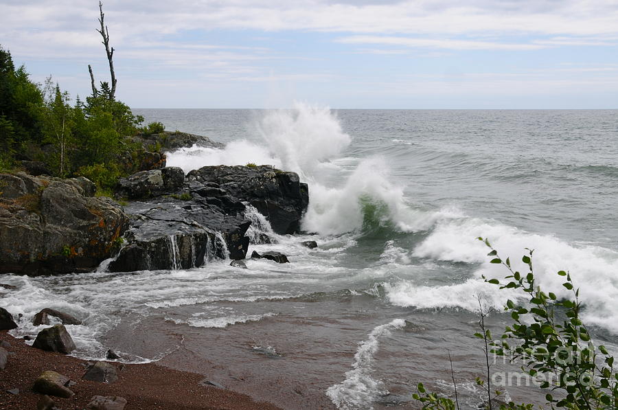 Lake Superior Waves Photograph by Sandra Updyke