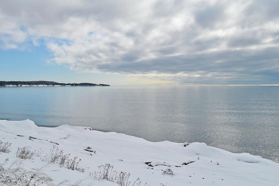 Lake Superior Winter Photograph by Kyle Hanson