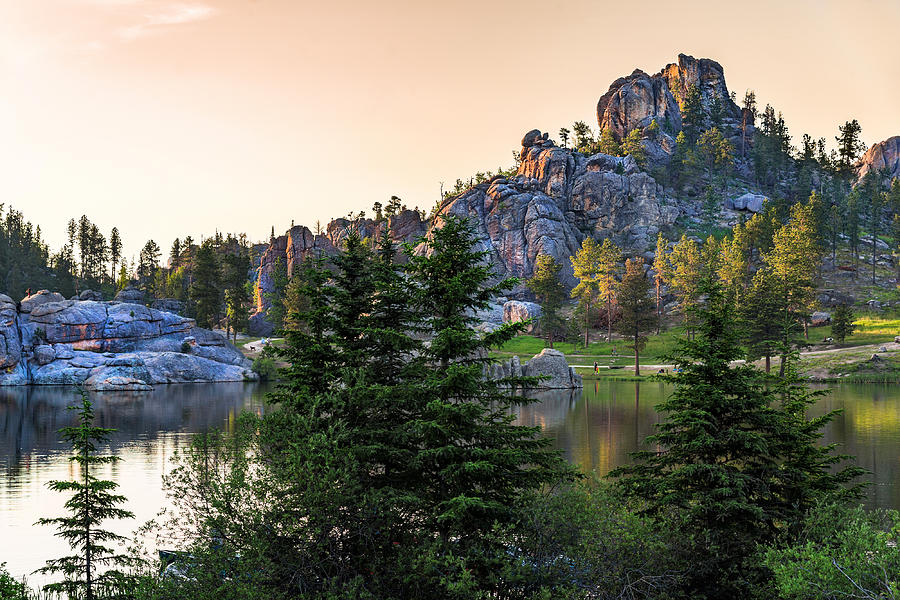 Lake Sylvan at Sunset Photograph by Benjamin Sullivan - Fine Art America