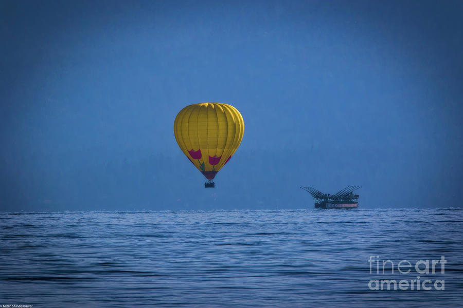 Lake Tahoe Balloon Photograph by Mitch Shindelbower