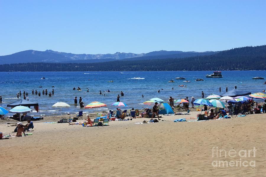 Lake Tahoe Beach Scene Photograph by Carol Groenen