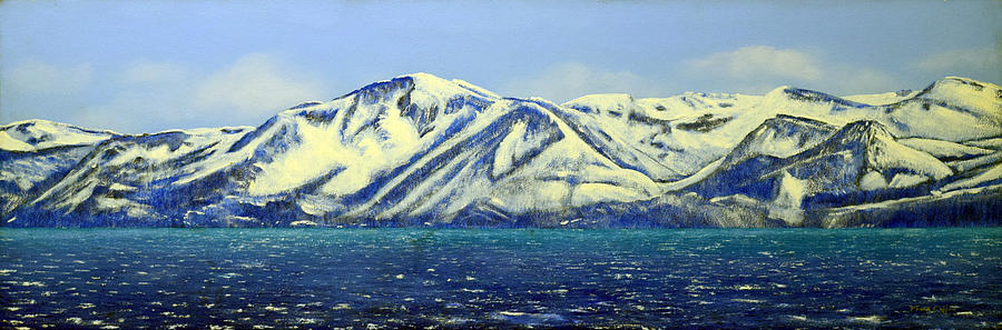 Lake Tahoe Mountain Vista Painting by Frank Wilson
