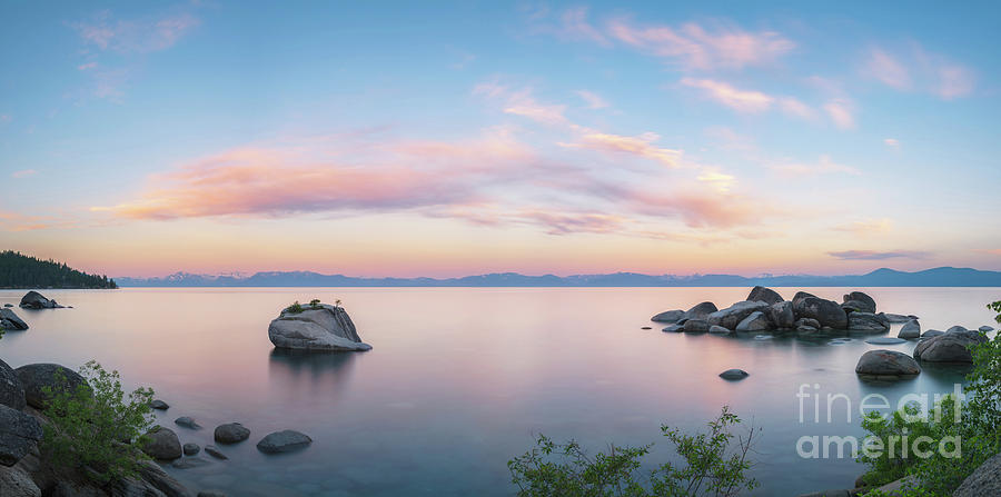 Lake Tahoe Sunrise Panorama Photograph by Michael Ver Sprill
