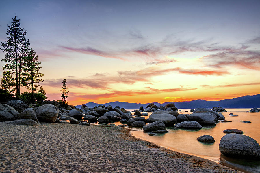 Lake Tahoe Sunset Photograph by Maria Coulson