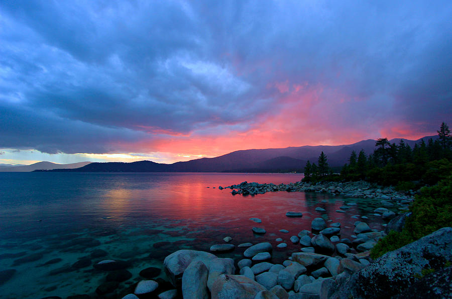 Lake Tahoe Sunset Drama  Photograph by Sean Sarsfield