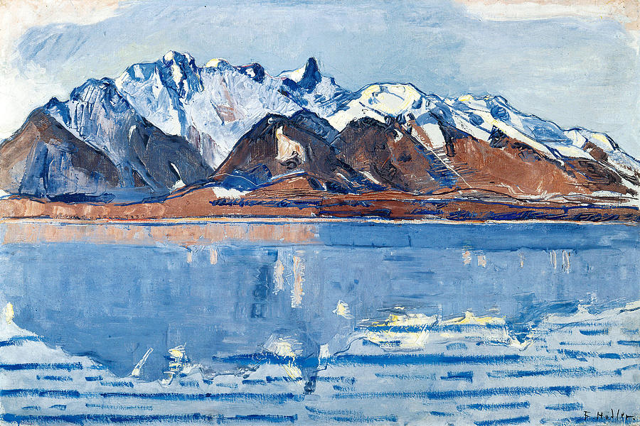 Lake Thun with Stockhornkette Painting by Ferdinand Hodler - Fine Art ...