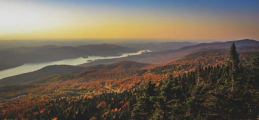 Lake Tremblant at Sunset Photograph by Andy Konieczny