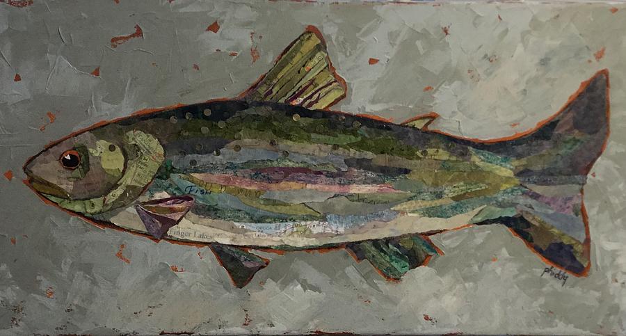 Lake Trout Painting by Phiddy Webb