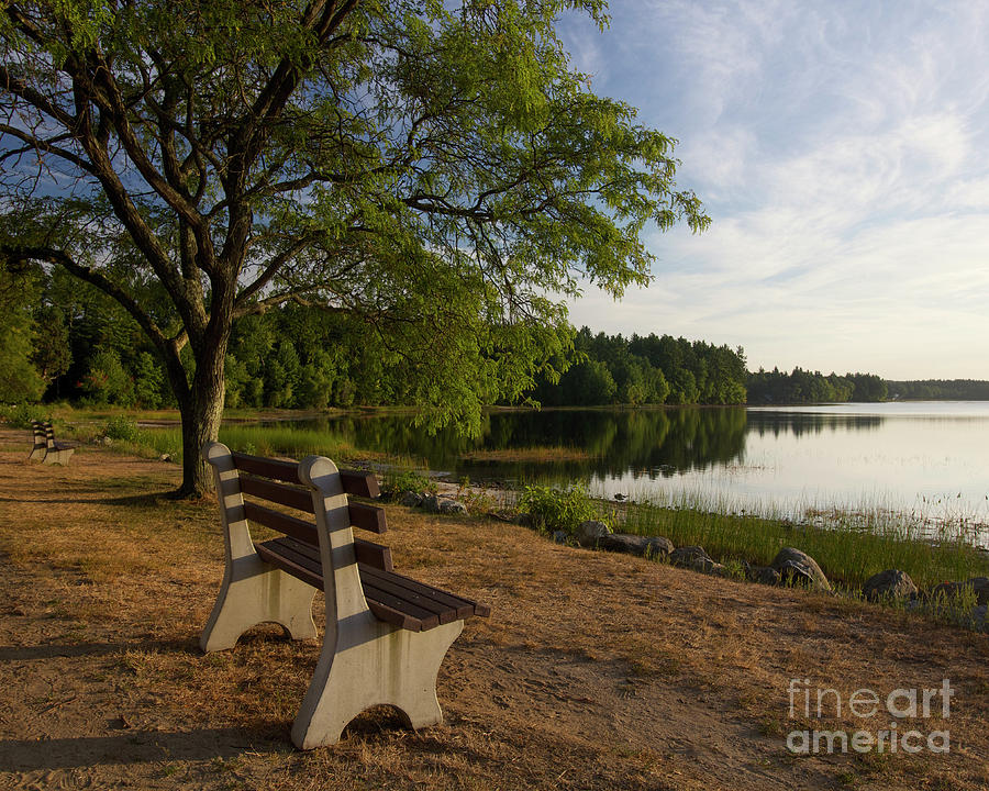 Lake Massabesic Photograph - Lake view by Diana Nault Lake Massabesic Photograph - Lake view by Diana Nault