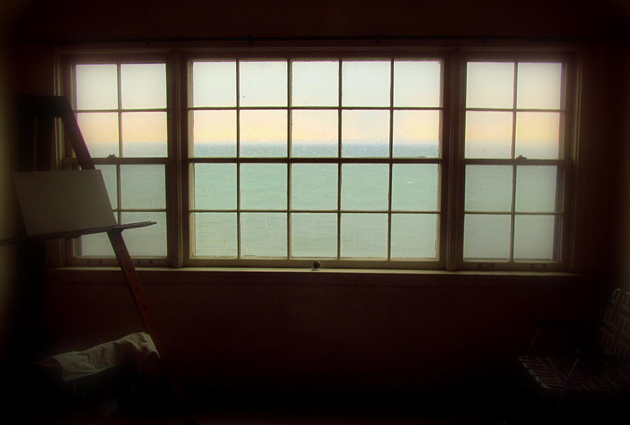 Window Photograph - Lake View from Studio by Lyn Holton