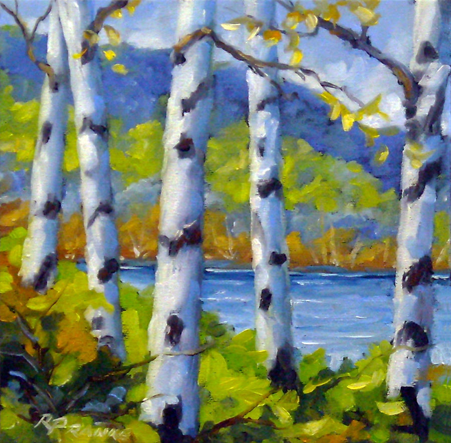 Lake View Painting by Richard T Pranke