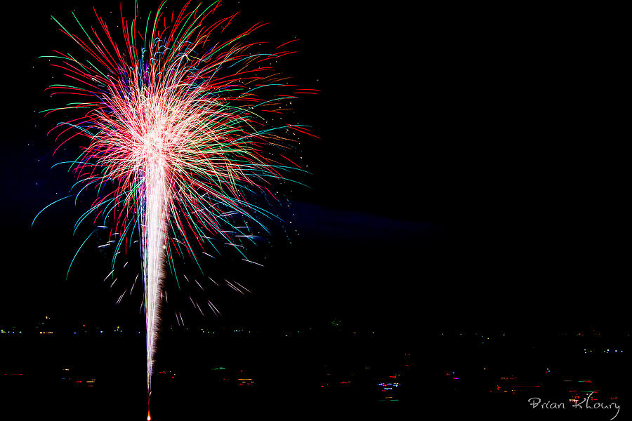 Lake Waco Fireworks Photograph by Brian Khoury Fine Art America