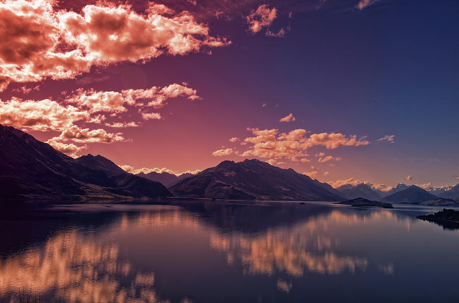 Lake Wakatipu Sunset New Zealand Photograph by Chad Hamilton - Pixels