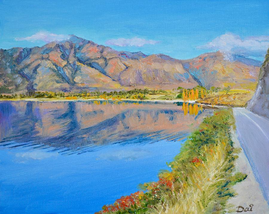 Lake Wanaka Morning Reflections Painting by Dai Wynn
