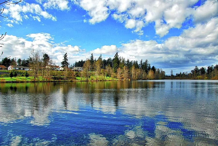 Lake Wapato Blues Photograph by David Coleman - Fine Art America