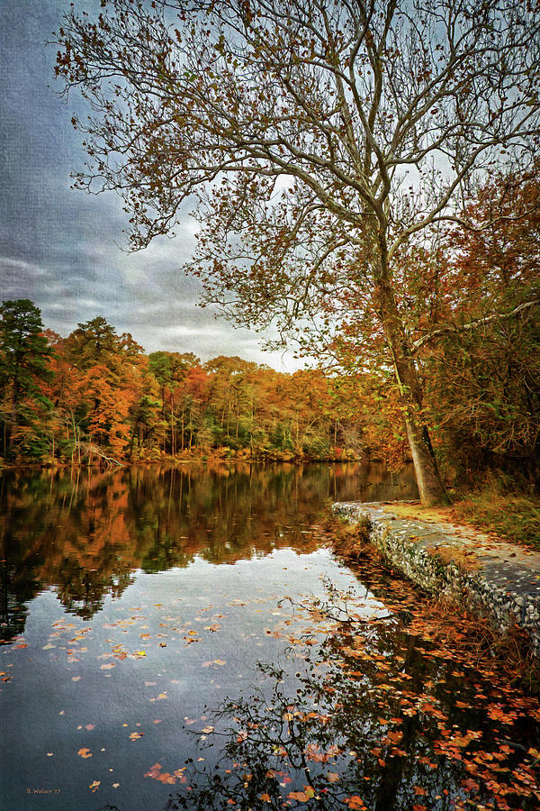 Lake Waterford In Fall - Paint FX Photograph by Brian Wallace