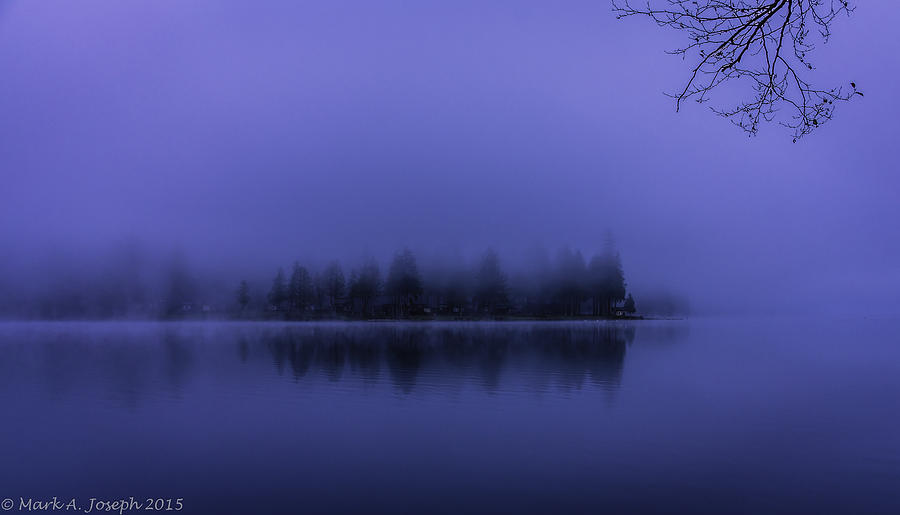 Lake Whatcom In The Fog Photograph by Mark Joseph