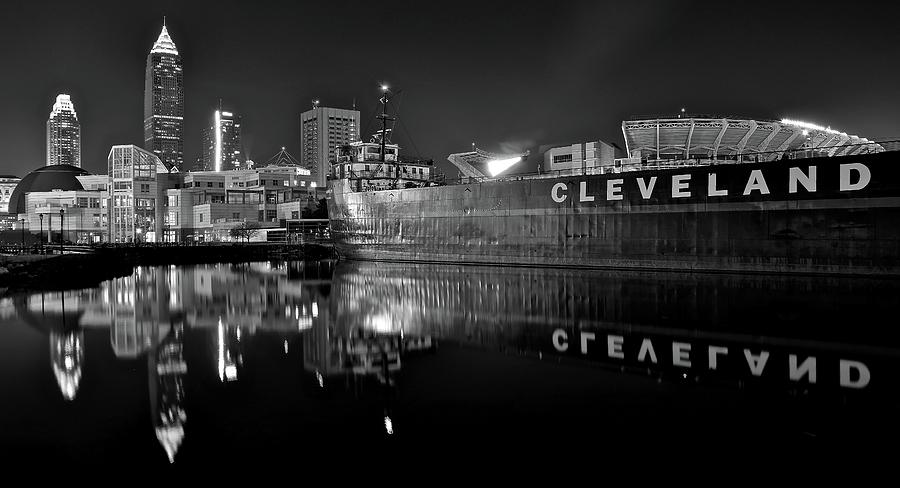Lakefront Charcoal Photograph