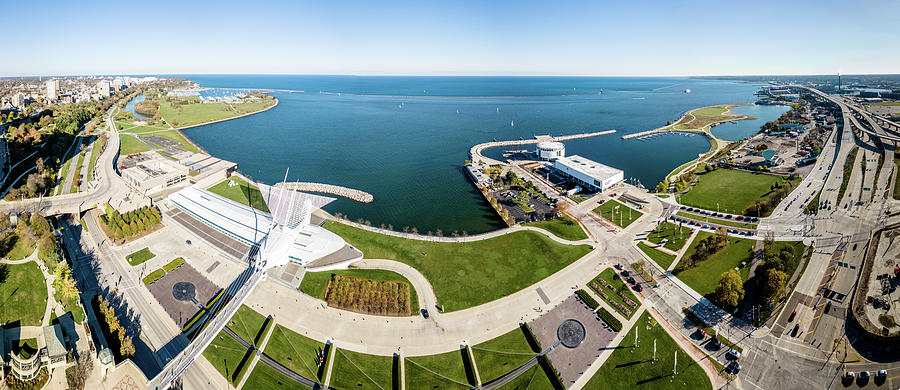 Lakefront Panorama Photograph by Randy Scherkenbach