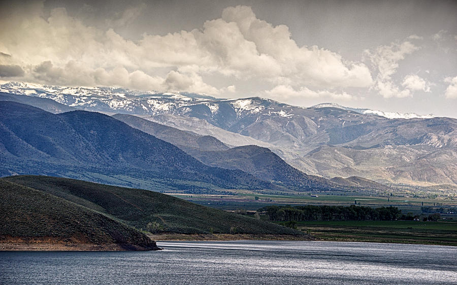 Lake,Mountain and Sky Photograph by AJ Schibig