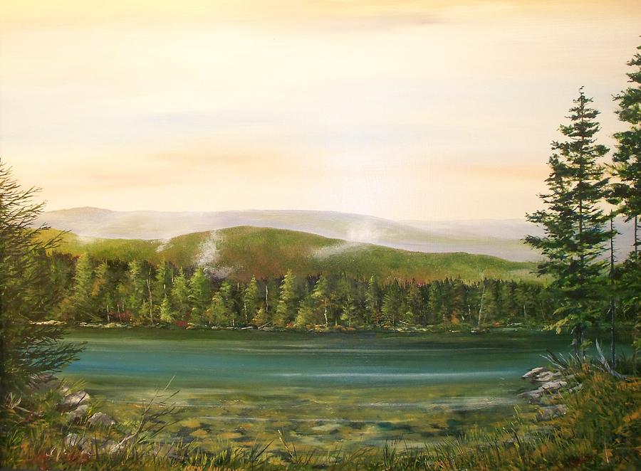 Lakeshore Painting by Ken Ahlering