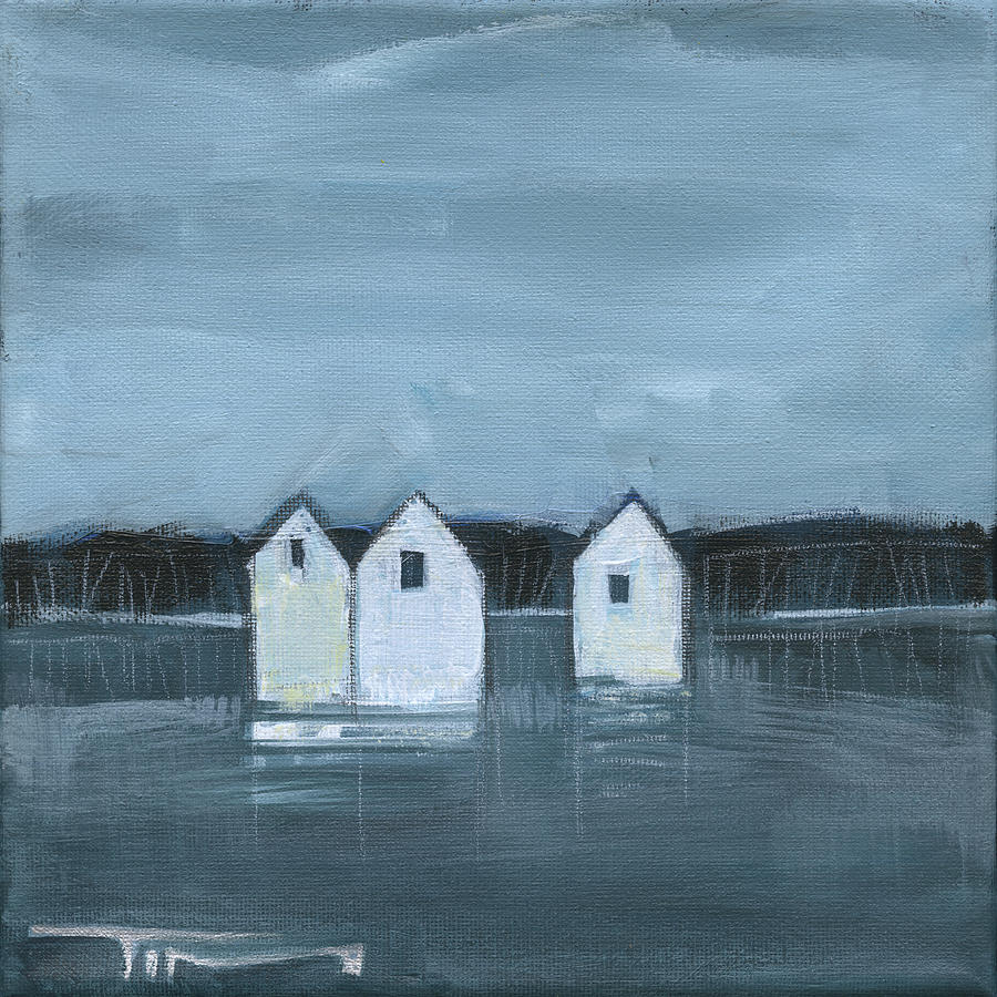 Lakeside Community Winter Painting by Tim Nyberg