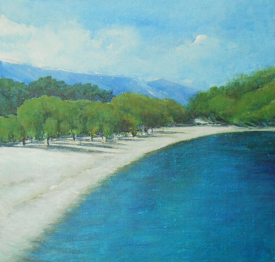 Lakeside Painting by Jane See