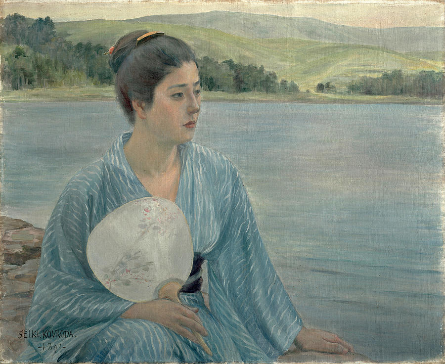 Kuroda Seiki Painting - Lakeside by Kuroda Seiki