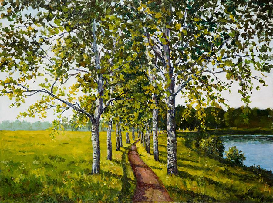 Lakeside Path Painting by Ingrid Dohm