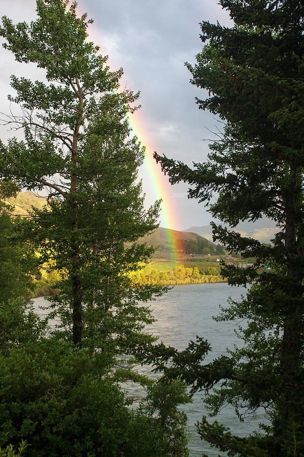 Lakeside Rainbow Photograph by Mark Miller
