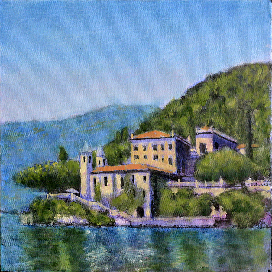 Lakeside Villa Painting by David Zimmerman