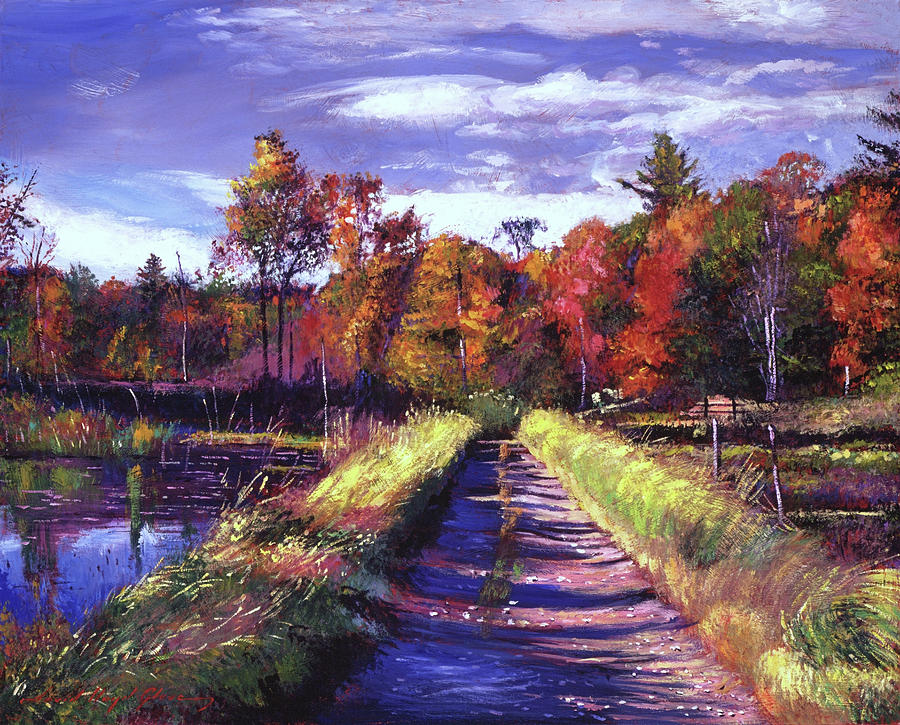 Lakeside Walk Painting by David Lloyd Glover