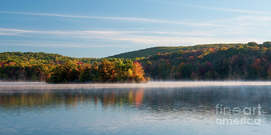 Lakewood Shimmering - Autumn Lake Photograph by JG Coleman