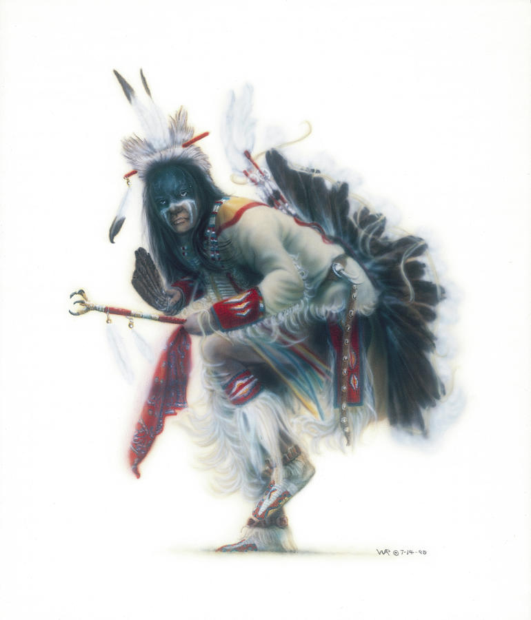 Lakota Dancer Painting by Wayne Pruse