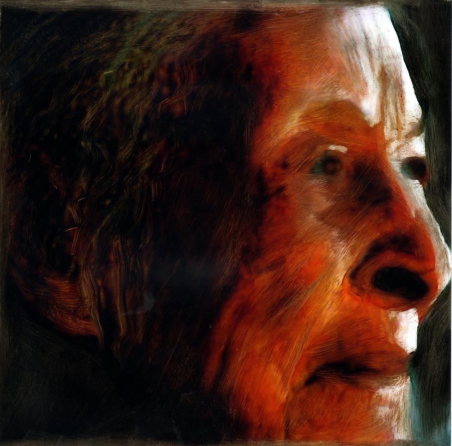 Lakota Elder Painting by FeatherStone Studio Julie A Miller