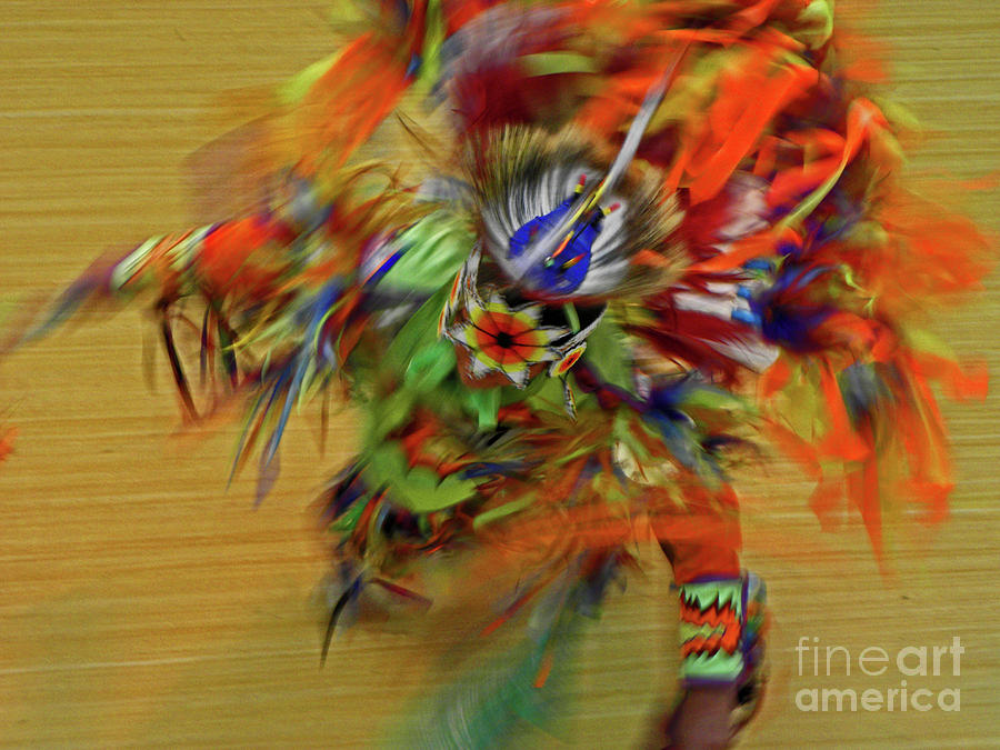 Dancer Photograph - Lakota Feather Dancer by Elizabeth Hoskinson