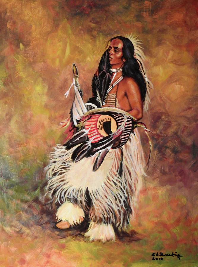 Lakotah Painting by Ed Breeding