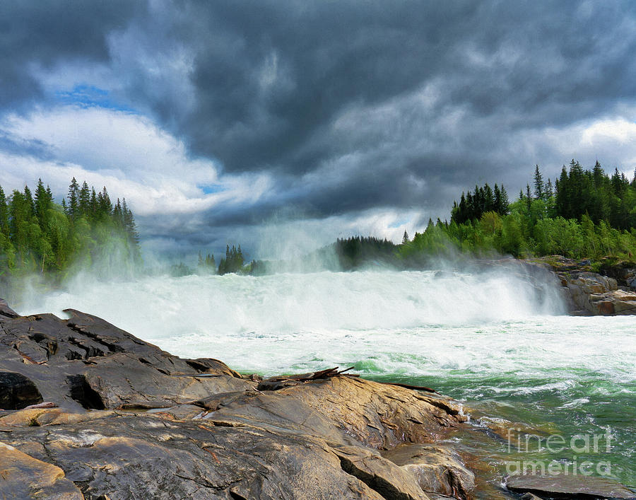 Laksforsen Waterfall Photograph By Izet Kapetanovic Fine Art America