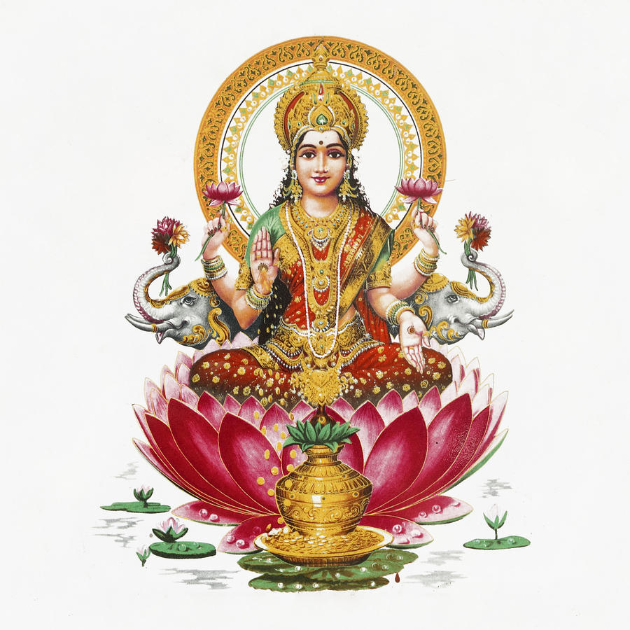 Goddess Lakshmi- by 0manisha on DeviantArt