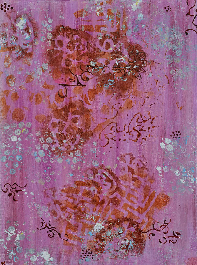 Abstract Painting - Lakshmis Footprints by Sherri Hanna