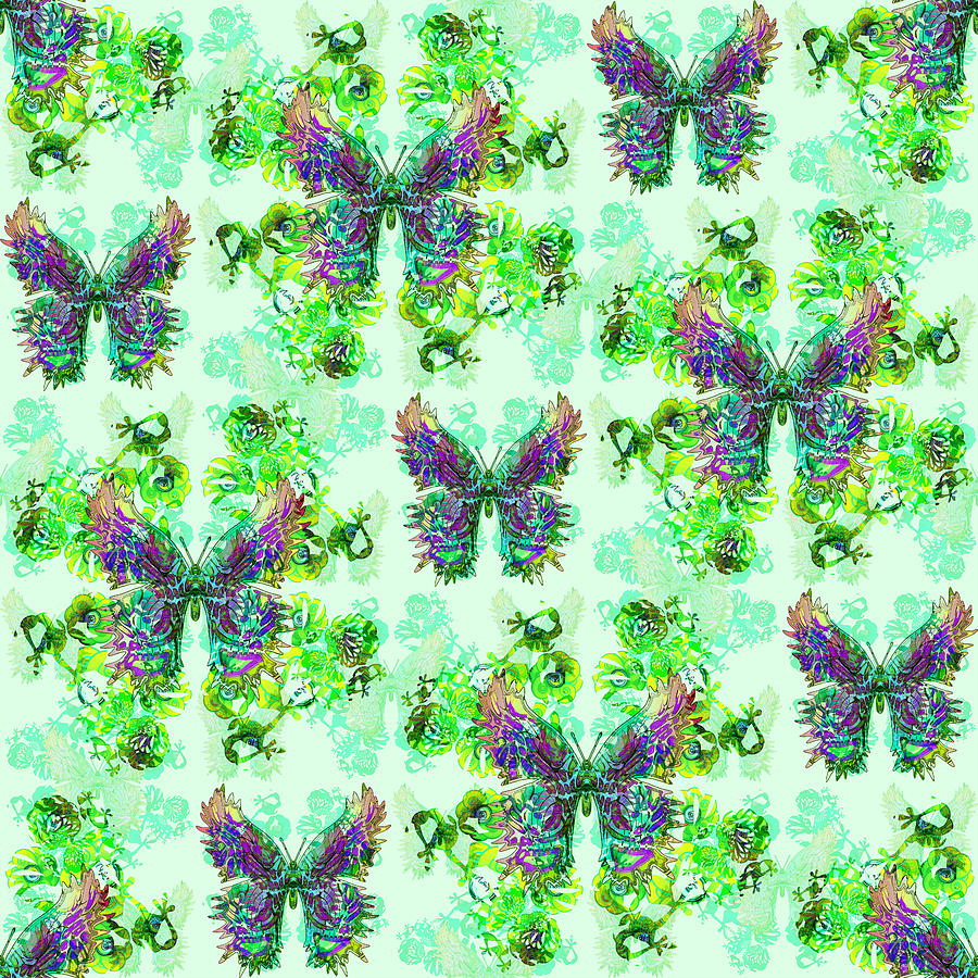Lalabutterfly Minty Digital Art by Deborah Runham