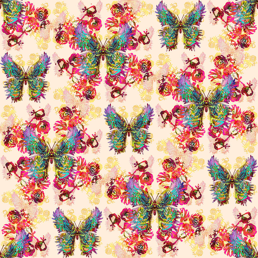 Lalabutterfly Pinks Digital Art by Deborah Runham