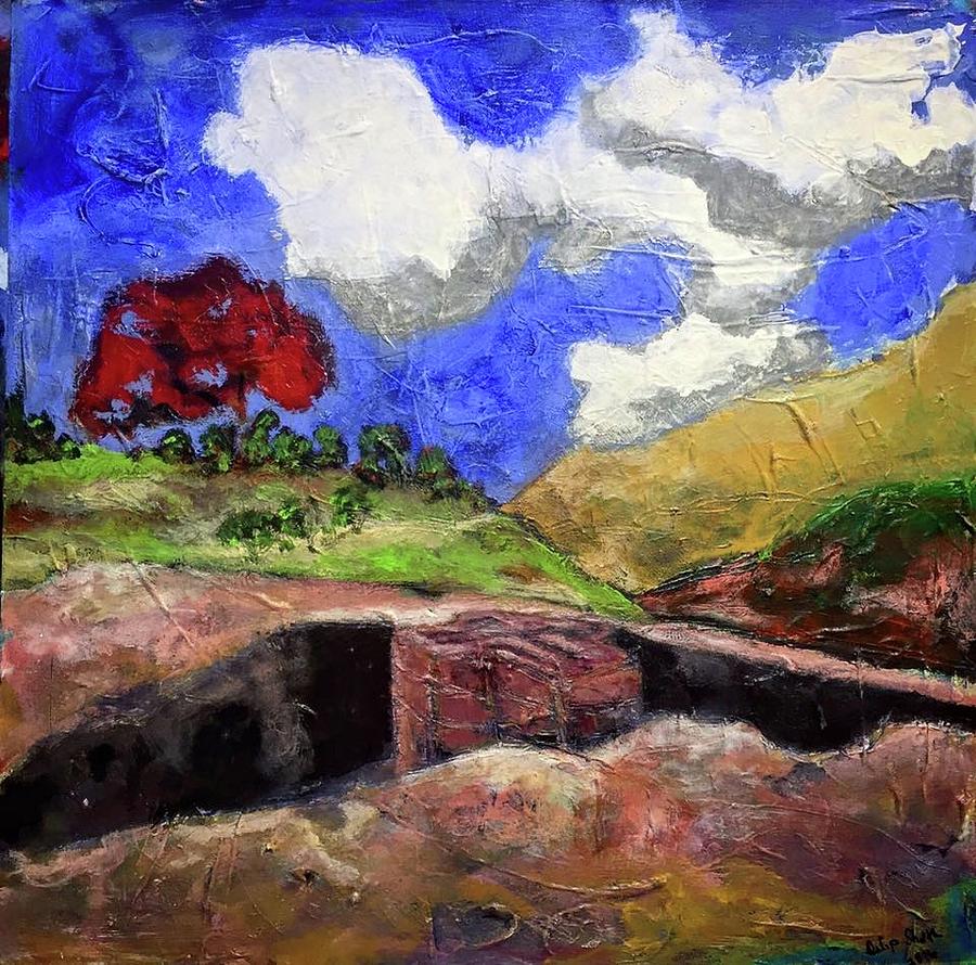 Landscape Painting - Lalibela II by Dilip Sheth