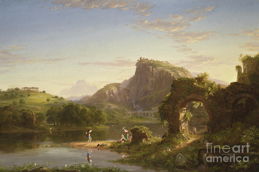 LAllegro, 1845 Painting by Thomas Cole