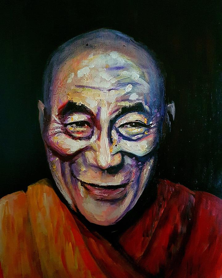 Buddha Painting - Lama by Carole Hutchison