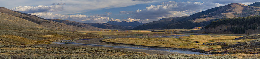 Lamar Valley Panorama Photograph by Mark Kiver
