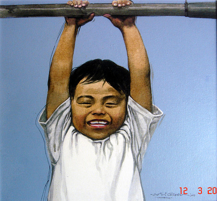 Boy Painting - Lambitin by Cerda