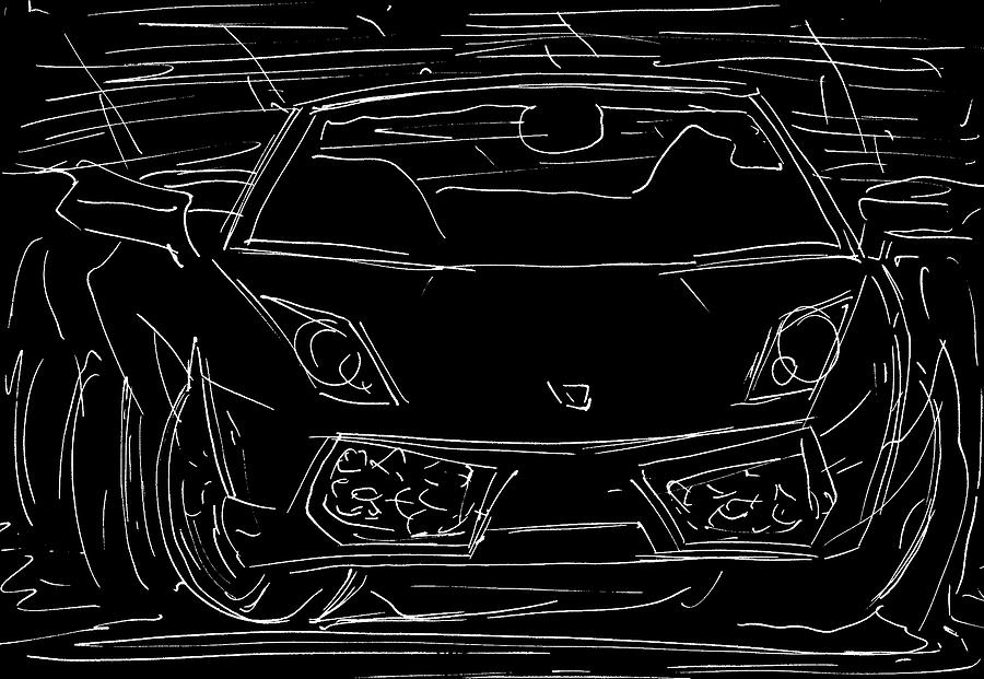 lamborghini murcielago drawing